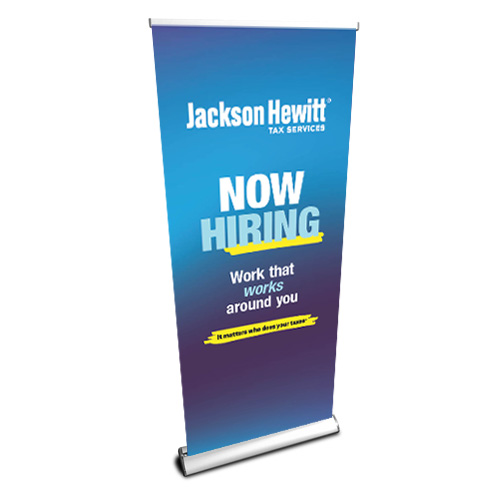 JH Co-op Deluxe Retractable Banner Stand